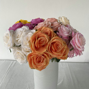 Rangkaian Bunga Mawar Simulasi 7 Cabang untuk Dekorasi Pernikahan, Lengkungan, Dinding Tanaman, dan Dekorasi Jalan - Product Image 3