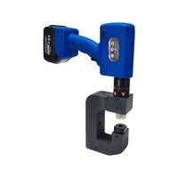 Herramienta de punzón hidráulica eléctrica con batería, con salida de 50KN, rango de punzón de 8-16MM, Material de acero, embalaje de caja de plástico