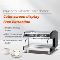Machine à expresso semi-automatique 9 bars, qualité commerciale, chaudière 11L, acier inoxydable 304, pompe rotative 150W