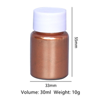 36 pots de 30ML, ensemble de pigments de poudre de Mica perle pour peinture, teinture, vernis à ongles, résine époxy, fabrication de bougies, bombes de bain, Slime
