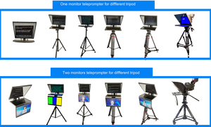 Teleprompter de 22 Pulgadas con Espejo Automático y Divisor de Haz de Luz, para Cámara de Video, Uso en Interiores y Exteriores, en Venta - Product Image 3
