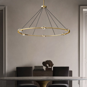 Tự nhiên Alabaster ánh sáng lịch thi đấu phòng khách phòng ngủ khách sạn hiện đại tối giản Alabaster Mặt dây chuyền sang trọng đèn chùm đèn chùm - Product Image 3