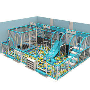 Peralatan taman hiburan dalam ruangan anak-anak, taman bermain dalam ruangan interaktif dengan trampolin - Product Image 1