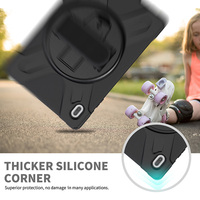 Étui professionnel en silicone robuste, avec ceinture et poignée, pour Samsung Galaxy Tab S7 FE 5G, 12.4 pouces T730