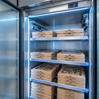Máquina Expendedora de Pizza Automática de Autoservicio YISO Smart IoT 24 Horas con Hornos Internos y Lector de Tarjetas de Crédito Nayax, Pizza Fresca