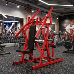 Máquina de gimnasio comercial con carga de placas para press de pecho isolateral y polea lateral, con brazos independientes de movimiento <span class=keywords><strong>convergente</strong></span> y <span class=keywords><strong>divergente</strong></span> - Product Image 2