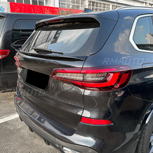 Aileron de coffre arrière de voiture, becquet de toit, garniture adhésive, kit de carrosserie pour BMW X5 G05 2019-2023 Noir brillant/Aspect carbone - Product Image 6