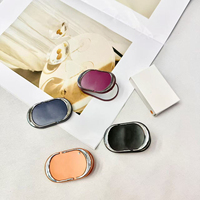 Support de téléphone portable pliable avec logo personnalisé, miroir de maquillage portable, support arrière pour coque de téléphone, cadeau