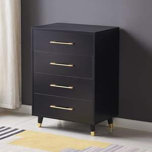 Commode moderne de luxe haut de gamme à 2 3 4 5 tiroirs avec glissière, poignée et pied - Product Image 6