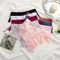 Sous-vêtements en dentelle pour femmes Finetoo 2025, culottes sexy à fleurs, tailles S-XXL, sous-vêtements taille basse pour filles, sous-vêtements confortables, lingerie féminine