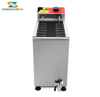 Machine commerciale populaire de friteuse de hot-dog de fromage électrique