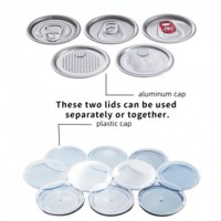 Tube en plastique rond réutilisable, transparent, pour aliments secs, pot en plastique transparent pour animaux de compagnie avec couvercle, conteneur d'emballage alimentaire en PET