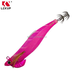 Nuevo señuelo de pesca marina de madera para camarones, pulpo, bagre, lubina, con anzuelo luminoso Egi Squid Jig Hook - Product Image 4