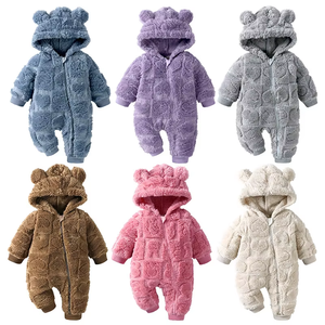Vêtements <span class=keywords><strong>pour</strong></span> bébés automne-hiver, combinaison à capuche en fourrure, motif cœur, manches longues, combinaison chaude <span class=keywords><strong>pour</strong></span> nouveau-nés, garçons et filles - Product Image 2