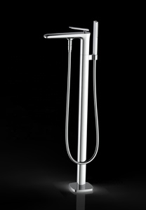 High Quality Popular Freestanding Bathtub <strong>Faucet</strong> Gunmetal Bathroom Floor Mixer Bathtub <strong>Faucet</strong> Shower <strong>Bath</strong> Mixer Tap - Product Image 5