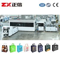 Sac non tissé de formation primaire automatique ZX-LT500 de la boîte RPET de rendement élevé faisant la machine pour le sac de livraison de nourriture
