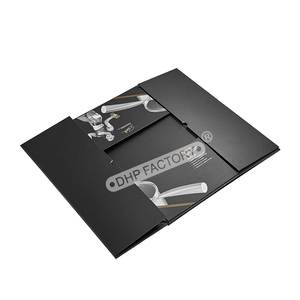 Custom <b>Black</b> Luxury Gold Foil Embossed Foldable Flat Pack Folding Packaging Magnetic Collapsible <b>Gift</b> <b>Boxes</b> Ribbon for Clothes - Product Image 4