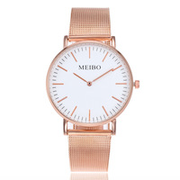 Montre décontractée ultra-mince pour hommes et femmes de vente chaude sans seconde main, montre à quartz à échelle minimaliste