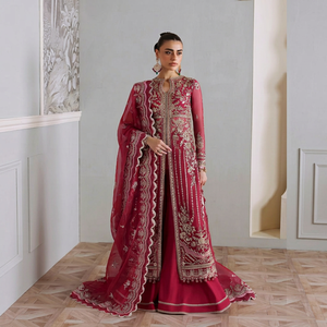 Luxury Pakistani Bridal Floor Length Silk <b>Lehenga</b> Choli With Beaded Embroidery Traditional Wedding Outfit For <b>Women</b> 2026 - Product Image 1