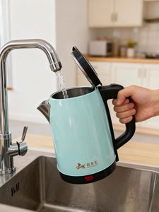 Wholesale 1800W Cordless <b>Kettle</b> 2L High-Speed Boiling Stainless Steel Wide Mouth Lid <b>Temperature</b> <b>Control</b> Household - Product Image 5