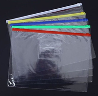 Pochette légère et populaire en PVC plat TK Ins pour bureau, étudiants, avec fermeture auto-agrippante, idéale pour les voyages, les articles de toilette et le rangement de bijoux