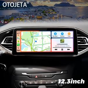 Autoradio avec écran 12,3 pouces, Android 13, lecteur vidéo, stéréo pour Peugeot 308 T9 308S 2013 - 2017, GPS, multimédia, Carplay, autoradio - Product Image 1