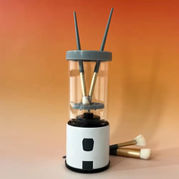 Machine de nettoyage de brosse de maquillage de bouffée de poudre d'oeuf d'éponge à ultrasons électrique automatique de marque privée en gros