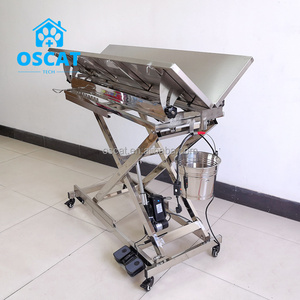 Table d'opération <span class=keywords><strong>v</strong></span>étérinaire OSCAT en acier inoxydable, table de chirurgie <span class=keywords><strong>v</strong></span>étérinaire électrique réglable en forme de <span class=keywords><strong>V</strong></span>, équipement pour animaux de compagnie, clinique - Product Image 6