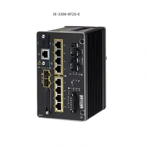 The Industrial Ethernet Switch Which Belongs To The IE3400 Hardened Series Has 8 PoE+ Ports And 2 Fiber Ports IE-3300-8T2S-E