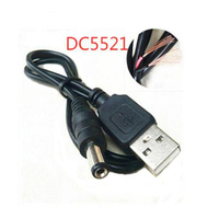 Cable de alimentación USB a CC, 5525, 12V, entrega rápida de fábrica