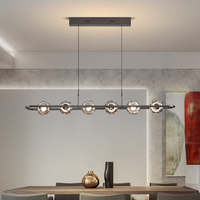 Nordische Moderne LED-Pendelleuchte Handgefertigte Glaskugel Hängelampe für Küche Wohnzimmer Esszimmer Kreatives Design