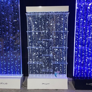 Home Furniture <b>bookcase</b> with LED Lights acrylic water bubble panel - Product Image 5