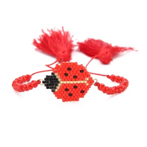 Moyamiya gioielli per bambini Miyuki braccialetto coccinella scarabeo braccialetto di insetti <span class=keywords><strong>amicizia</strong></span> braccialetto Pulseras De Moda - Product Image 4