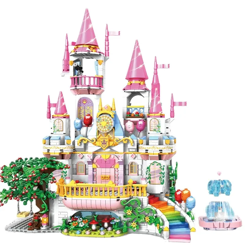 Supplier Child Kids Girl Fairy Land Big Prince Role Play Scene Bricks Windsor Toys building For Adult Fantasy Princess Building