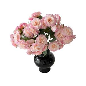 Flores Artificiales de Rosa de Estilo Coreano, de Seda, de Alta Simulación, para Decoración de Bodas y Hogar, 12 Rosas, Flor Biónica de Lujo - Product Image 5