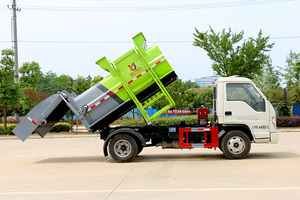 Foton thành phố nhỏ <span class=keywords><strong>3cbm</strong></span> chất thải thực phẩm nhà bếp xử lý chất thải mini bên tải xe tải rác - Product Image 4