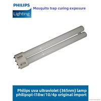 Lampe UV Philips Actinic BL PL-L 36W/10/4P - Culot 2G11, Sortie UVA 8,5W, Lumière Noire pour Destructeurs d'Insectes, UV-B Faible et Sûr
