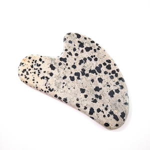 Huiying-productos para el cuidado, piedra de doble cabeza, <span class=keywords><strong>Jaspe</strong></span> Dálmata, corazón gua sha - Product Image 4