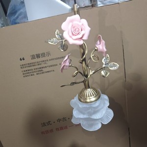 <span class=keywords><strong>Lustre</strong></span> de luxe classique de style français, tout en cuivre, romantique, vintage, pastoral, à motif de roses, pour salon, chambre et salle à manger - Product Image 3