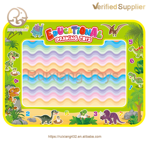 Livre d'images aquarelle peinture colorée jouets d'écriture 44*32CM tapis de dessin <span class=keywords><strong>à</strong></span> l'eau Style dinosaure numérique - Product Image 2