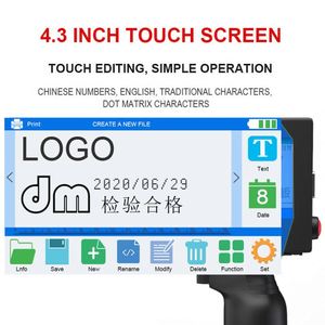 Impresora de Etiquetas Portátil Automática de Mano para Cajas, Botellas, Bolsas de Plástico, Papel y Cartones con Tinta de Secado Rápido - Product Image 4