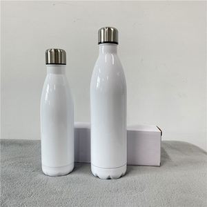 17Oz 25Oz 500Ml 750Ml Sports Double Walled White Diy Sublimation Blanks Cola Shape Stainless <b>Steel</b> Water <b>Bottle</b> - Product Image 2