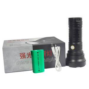 T40 High Power Flashlight USB Rechargeable 500M Long <b>Range</b> LED Torch Outdoor Lighting - Product Image 4