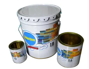 18 l20l rivestimento chimico vernice metallo forma rotonda tamburo industriale CMYK secchio a 4 colori secchio rotondo in metallo con coperchio in metallo