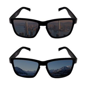 Lunettes de soleil de luxe unisexes carrées pour hommes, avec <span class=keywords><strong>verres</strong></span> PC dégradés et protection UV, prix d'usine du fabricant en gros, personnalisables - Product Image 5
