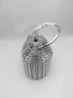 Tas Selempang Wanita 2026 Shenglu Fashion Strip Diamond Inlaid Rhinestone Bucket, Tas Bahu Berkilau dengan Rumbai Berlian