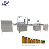 Machine automatique de remplissage et de bouchage de flacons, ligne de production de remplissage et de bouchage de flacons liquides, machine d'emballage