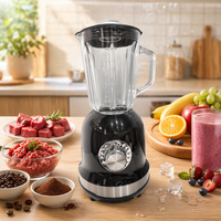 Appareil de cuisine 3-en-1 multifonctionnel, mixeur-blender-robot culinaire en acier inoxydable haute vitesse 1000W, 3 vitesses, usage hôtelier