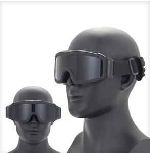 卸売スポーツタクティカルグラス 防風防曇防砂シューティンググラス 3レンズ ケース付きセット アイウェアゴーグル - Product Image 2