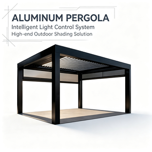 Pérgola de Jardín de Aluminio Premium, Pérgola Ajustable con Rejillas para Patio y Jardín, Disponible en 3x4 y 6x6 Metros - Product Image 2
